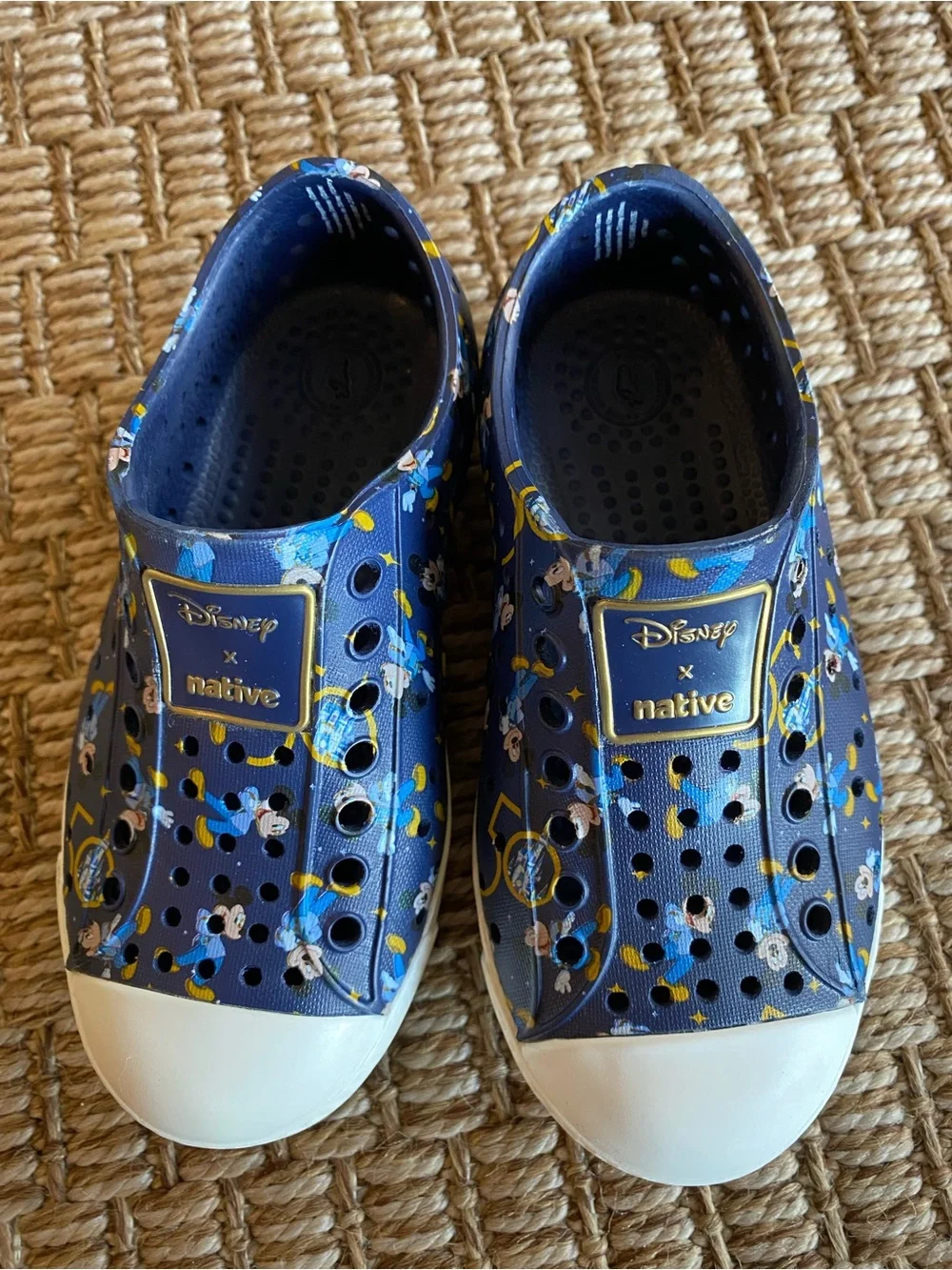 Kids' Native X Disney World 50th Anniversary Print Slip-On Shoes
